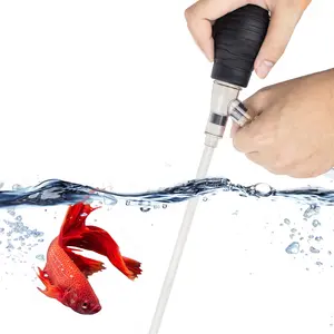 SEAOURA Aquarium Siphon Pump Gravel Cleaner, Fish Tank Vacuum Gravels Cleaning Kit, Manual Water Changer with Air Push Button, Aquariums Sand Clean Set, Hose for Suck Manure Wash Sand
