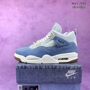 'Worn Blue'  Washed denim fashion classic sports shoes, outdoor running shoes, comfortable basketball shoes