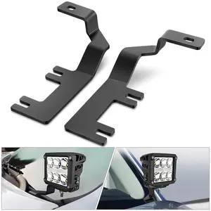 Nilight Ditch Light Brackets Hood Hinges Mount Bracket Kit for Auxiliary Offroad LED Pod Work Lighting on 2015-2022 Chevy Colorado 2015-2021 GMC Canyon