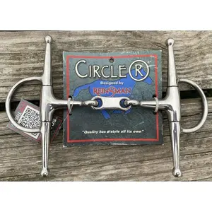 Circle R Full Cheek French Link Snaffle Bit w/ 5" Mouth 6" Cheeks
