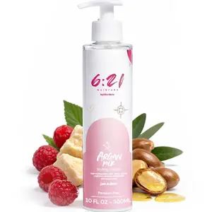 621 by Kika Nieto Argan Milk Leave-In Conditioner, Repairing Formula & Detangling Treatment for Frizz & Dry Hair, Heat Protectant, Color Safe, 10 oz