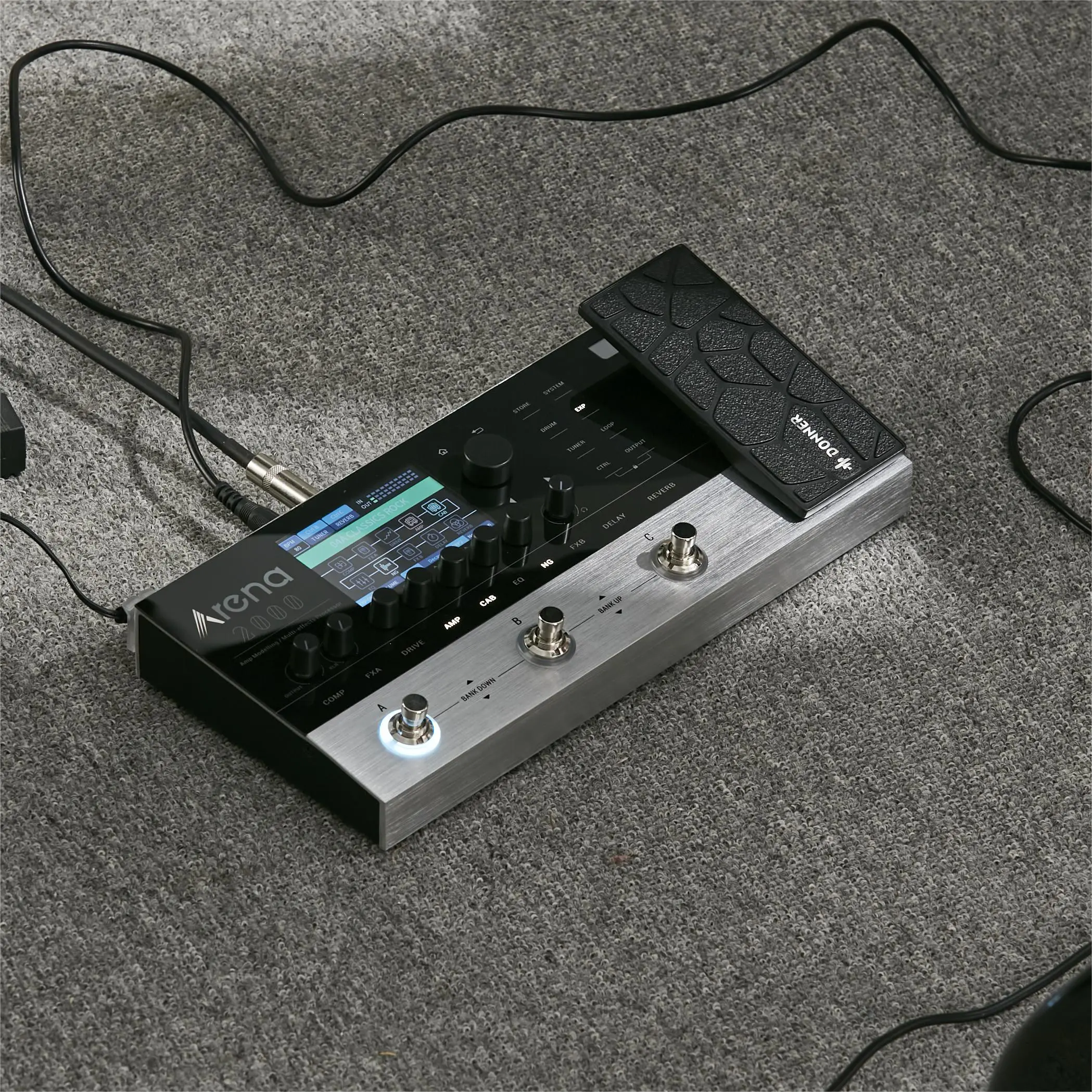 Donner Arena 2000 Multi-Effect Guitar Pedal AMP Modeling Multiple Effects Processor