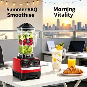 1pc Family Home User Professional Countertop Blender, Dual Cup Large Capacity High-Speed Multifunctional Mixer,for Smoothie,Ice Crushing,Soy Milk,Fruit Juice,Baby Food,Frozen Fruit,Nutri Blender,Ice Crusher,Food Processor