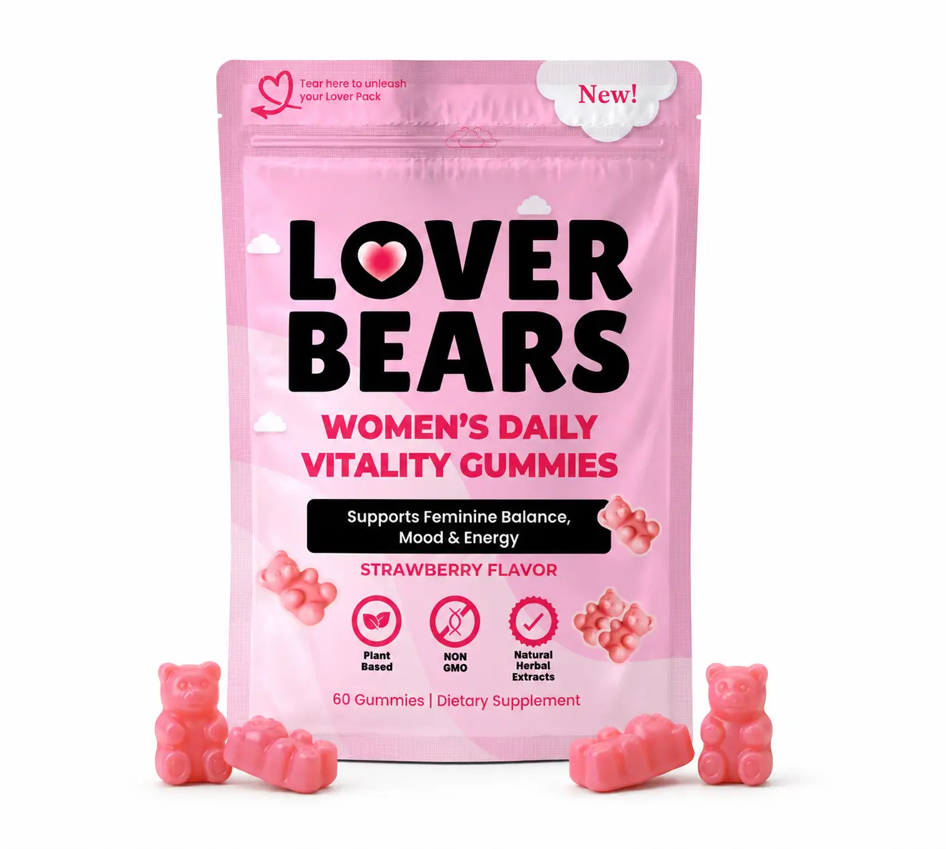 Lover Bears Women's Daily Vitality Gummies