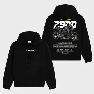 Retro Kawasaki Z900 Racing Premium Cotton Unisex Hoodie T-Shirt, The Motorsports Graphic Hoodie T-Shirt, Sunday Racing Hoodie T-Shirt, Biker Outfit, Gift For Men, Fan Gear Cotton For Moto Fan, Motorsports Clothing Riders Motocross