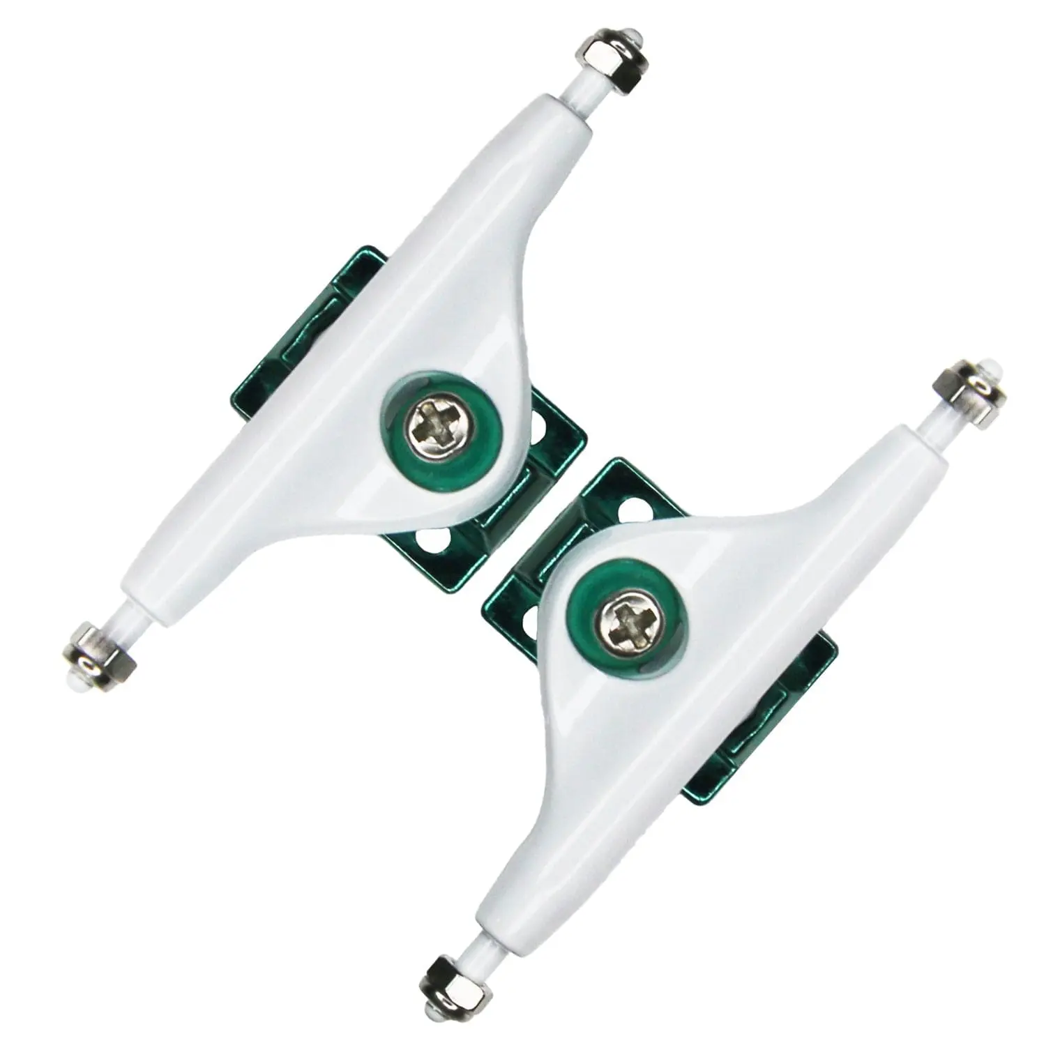 34mm Obsius x Teak Pro Fingerboard Trucks - Limited Edition Teal and White Collab Colorway
