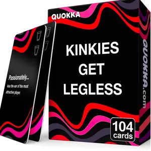 QUOKKA Card Games for Adults Let’s Get Legless - Adult Games for Party Game Night with 104 Hilarious Tasks & Risky Questions, Party Table Game, Tabletop Games, Toys