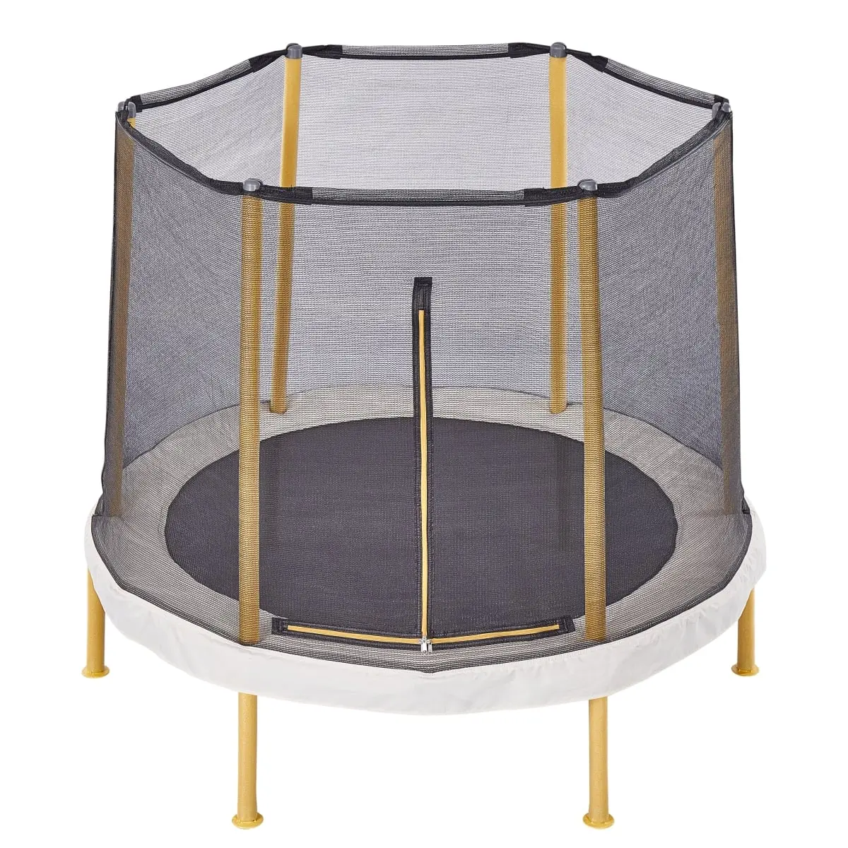 212 MAIN Kids Round Trampoline - 60 x 60 x 54.75 Inches, Safety Enclosure, Rust-Resistant Steel Frame, 30 Durable 3.5-Inch Springs for Indoor & Outdoor Sports, Jumping, Fitness & Children Development, 3.5 Springs, Improves Coordination