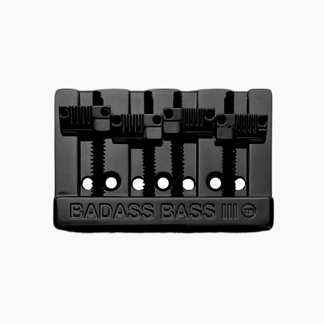 Leo Quan® Badass III™ Artist Signature 4-String Bass Bridge, Compatible with Spector and Fender Bass Guitars, Four-String Guitars & Gear Accessories