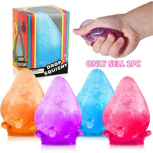 Dream Water Drop Squishy Sensory Toy with Malted Goo Filling, Anti-Stress Squeezing Ornament, Stress Relief Fidget, Decompression Squeeze, Perfect Gift for Birthdays & Holidays