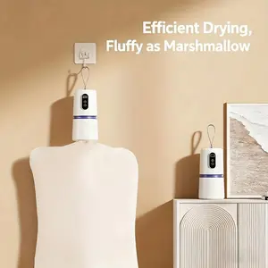 This mini hair dryer is lightweight and portable, perfect for home use. Its foldable design saves space in dorm rooms, and its compact size makes it easy to carry and store. Its efficient drying technology quickly dries clothes.