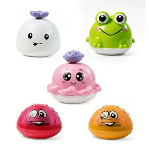 Whale bath toys with water spouts, lights, and various patterns, colorful fountain toys, are ideal birthday gifts for children Bath Bubble Maker Bath Ball Cup