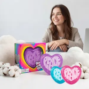 Heart-shaped stress-relief toy, soft to the touch, slow to rebound, fun and portable
