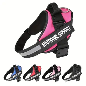 Dog Vest Harness For Service Dogs, Comfortable Padded Dog Training Vest With Patches