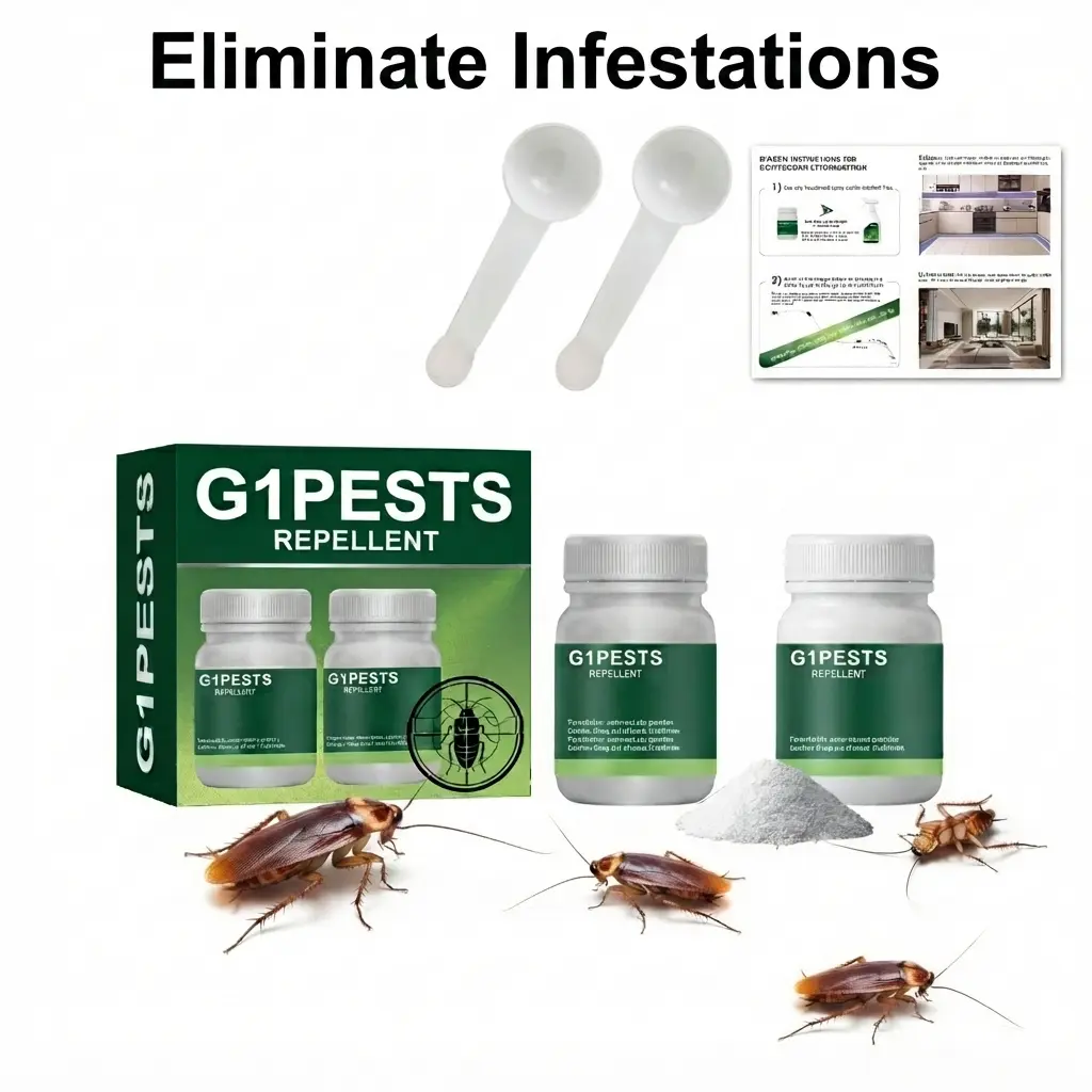 Pet & Family Safe Pest & Weed Control Kit -Indoor/Outdoor Insect Prevention Solution,Roach-Control for Household Pests, EliminatesAnts, Spiders & 40+ Common Bugs, PowderedFormula Makes 1 Gal Usable Spray Mix
