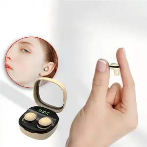 Mini Invisible Bluetooth-compatible Earbuds, True Wireless, Wireless In-Ear Headphones, TWS HiFi Stereo Noise Cancelling, Compatible with iOS Android Windows Systems