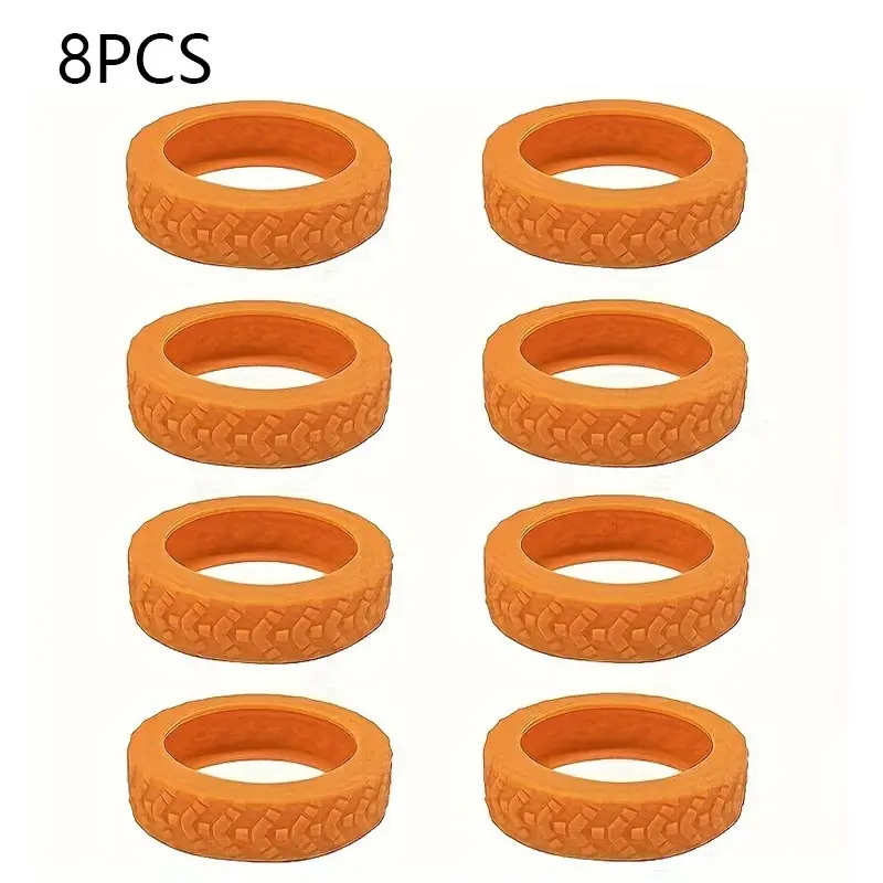 8pcs Luggage Wheel Protection Cover, Silicone Wheel Cover, Protective Covers, Luggage Wheel Cover Cover, Noise Proof Foot Cover, Shock Resistant Durable Luggage Wheel Protection Cover, Travel Additions, Travel Essentials, Luggage Racks