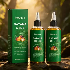 Batana Hair Nourishing Essential Oil Set (100ML*2), Nourishing Moisturizing, Anti-Hair Loss, Smooth Hair, Improve Dry Frizzy, Glossy Care Essential Oil