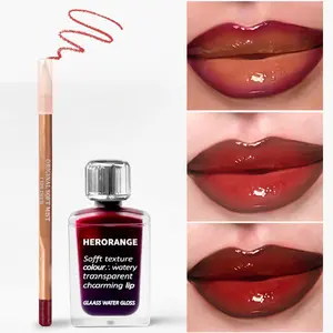 Matte lip liner paired with moisturizing lip gloss combination pack. Hydrating mirror lip glaze outlines the contours of the lip liner. Two-color combination creates perfect plump lips. Suitable for birthday parties, Halloween, Christmas gift, Lipliner