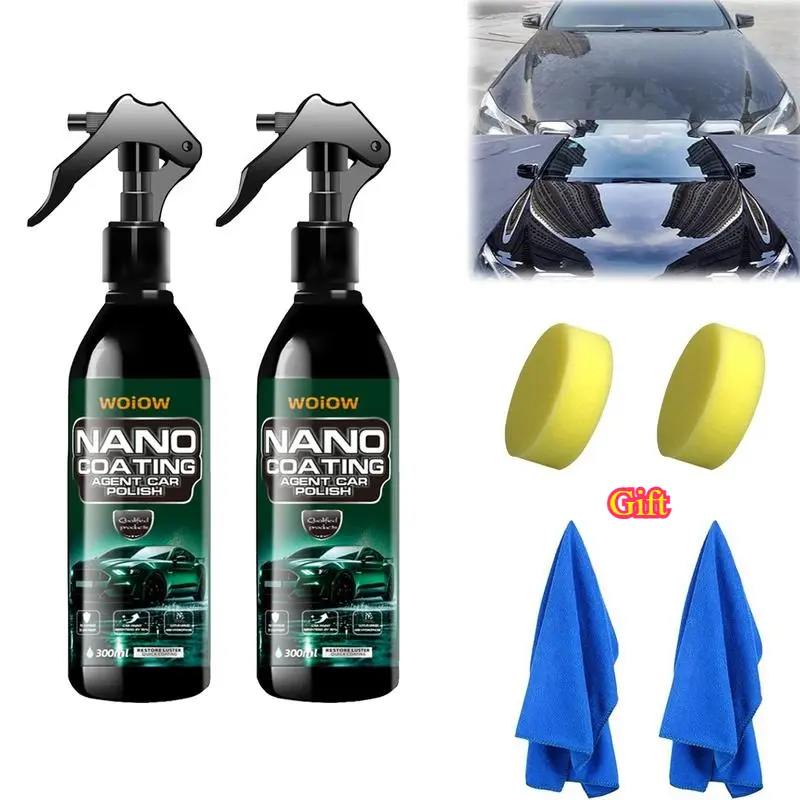 Car Ceramic Coating Spray - Highly Protective - Highly Polishable - Highly Hydrophobic Fast Graphene Nano Spray (10.14 oz)