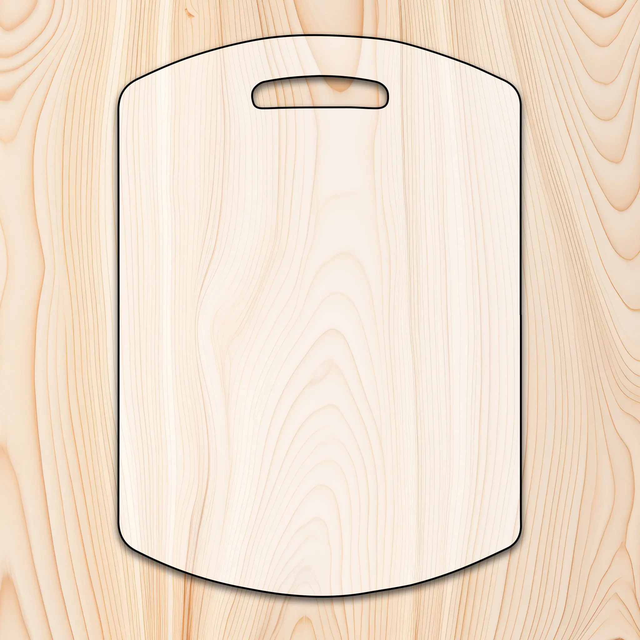Statedwoods Supply Rounded Edge Cutting Board or Charcuterie Board Clear Acrylic Router Template