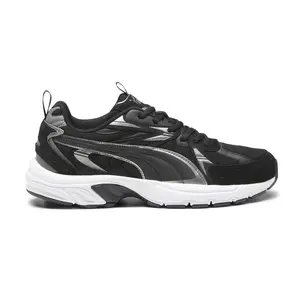 PUMA Mens Milenio Tech Suede Lace Up Sneakers Shoes Casual - Black