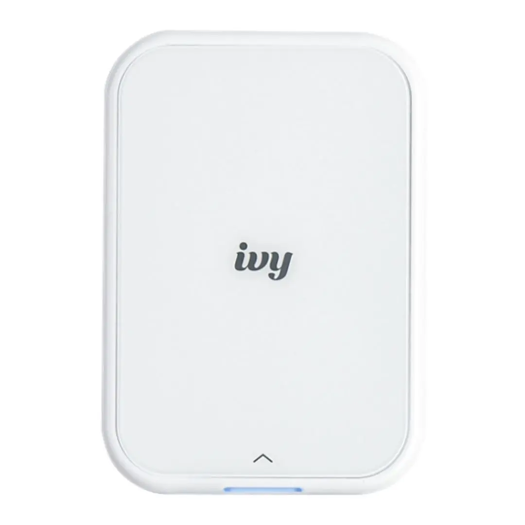 Canon IVY 2 Mini Pocket Inkless Mobile Printer - Bluetooth 5.0, Multi-Light LED Light Bar, Built-In Battery, Instant Prints (Pure White)
