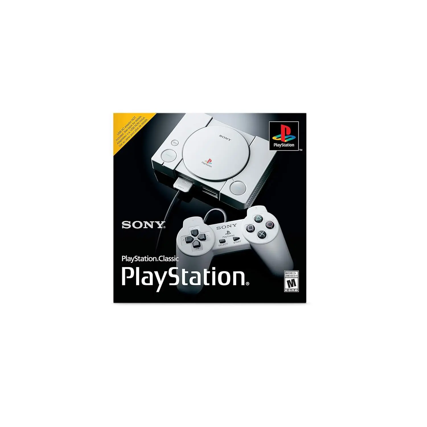 Sony PlayStation Classic Retro Home Game Console - Wired Controller Included, Gaming System, Digital Console for Home Entertainment