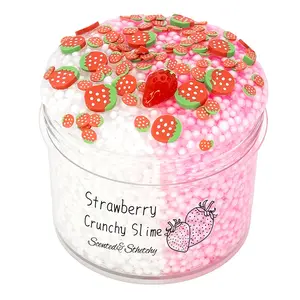 70ML/2.37oz Crystal Slime, Foam Ball Rainbow Clay, Cotton Candy Mud, Perfect Party Gift, Fun Sensory Play Toy for Kids