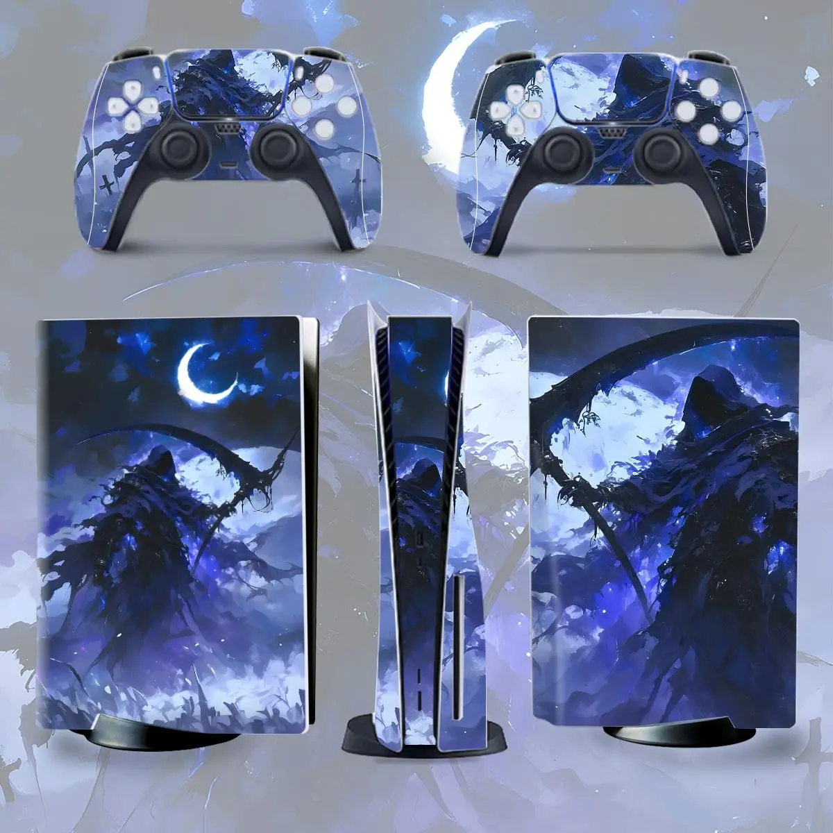 Game Console Protector Sticker, 1 Set Game Console Skin Sticker, Anti-scratch Protective Sticker, Console Accessories for PS5 Optical Drive Version, Durable, Graphic Decal