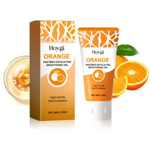 Orange Scented Exfoliator Clear Gel Gentle Exfoliation Exfoliating Gel Nourishing Moisturizing Deep Cleansing Face Body Suitable for All Skin Types - Cleanser Blend Smooth solution