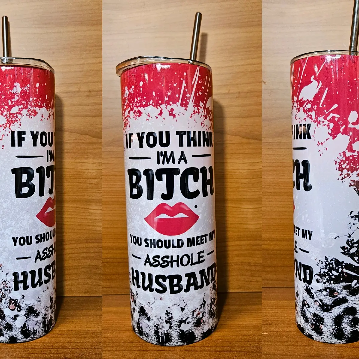 Meet My Husband 20oz Tumbler Drinkware Flasks Metal Plastic Stainless Straw Stylish Beverage Portable Water Bottles Bottles