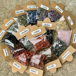 4oz Crystal Chip Bags| Choose Your Material Gemstones