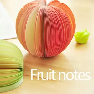 Apple & Pear Shaped Decorative Sticky Notes, DIY Note Strips, 100 Pages Per Book, Ideal for School Rewards, Back-To-School Supplies