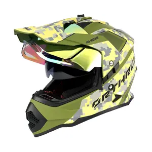 Dot Certified Dual Sport Multicam Adventure Uv Protected Visor For Snowmobile Atv Dirt Bike Off Road