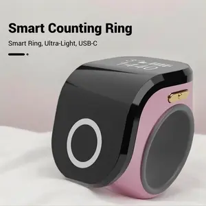 Smart Digital Counting Ring, Ultra-Light 12g Body, USB-C Charging 30 Days Battery Life, 999 Memory, Wearable Ideal for Prayer/fitness/meditation