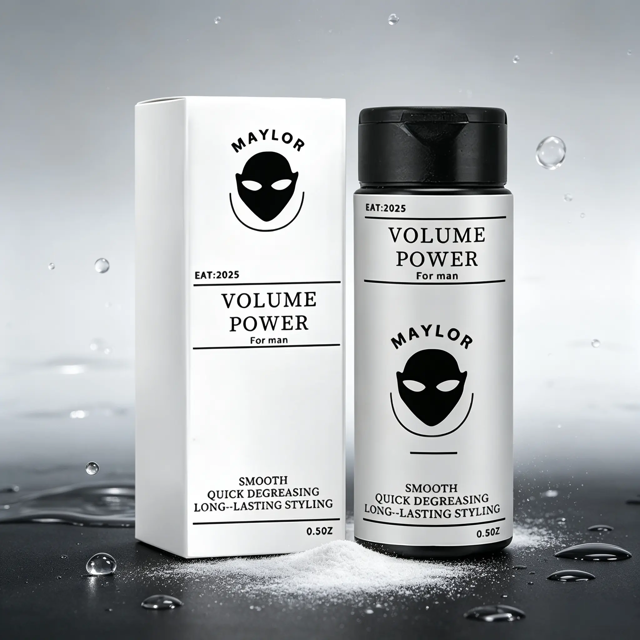 Hair Styling Volume Powder, Lightweight Texturizing Powder for Oily Hair Care, No-Rinse Formula, Refreshing Feel, Long-Lasting Hair Volume & Hold