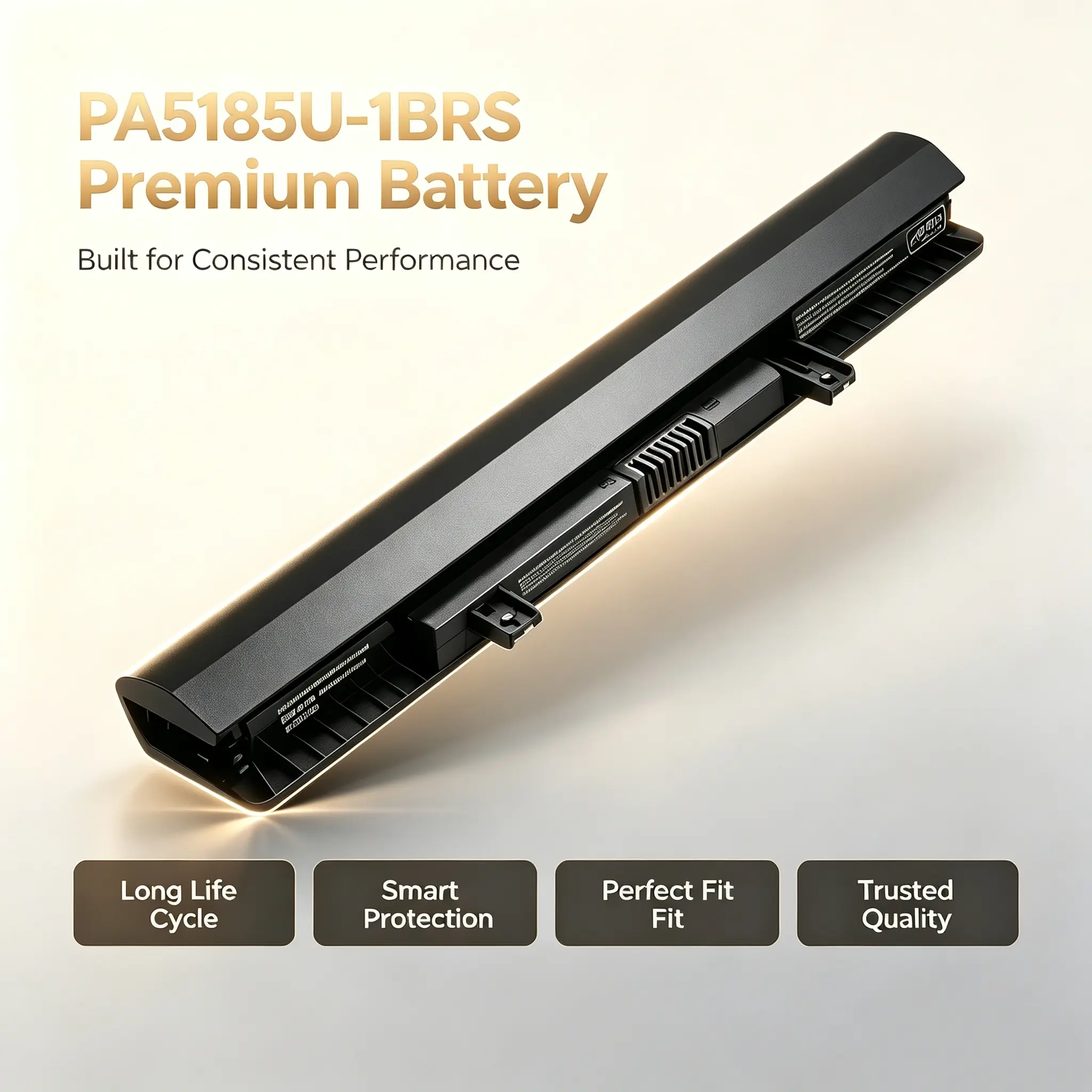 【PA5185U】-1BRS Laptop 【replacement】【high capacity】Battery for Toshiba Satellite C55 C55D C55T S55 S55T L55 L55T L55D C55-B（5200 ，5299 ，5300 ，5302） E45-B4100,P/N: PA5184U-1BRS PA5195U-1BRS PA5186U-1BRS