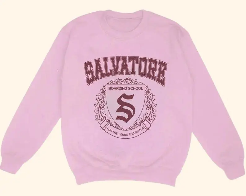 [Sale off up to 50%] Salvatore Boarding School Sweatshirt - Vampire Diaries - Damon Salvatore - Stefan Salvatore