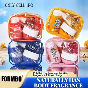 Three-In-One Perfumed Body Lotion Shower Gel Set, Body Care Sets, Travel Kit, Compact Design, Ideal for On-The-Go Use, Perfect Gift