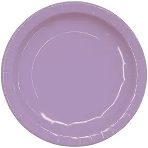 7 In. Lavender Paper Plates - 8 Count