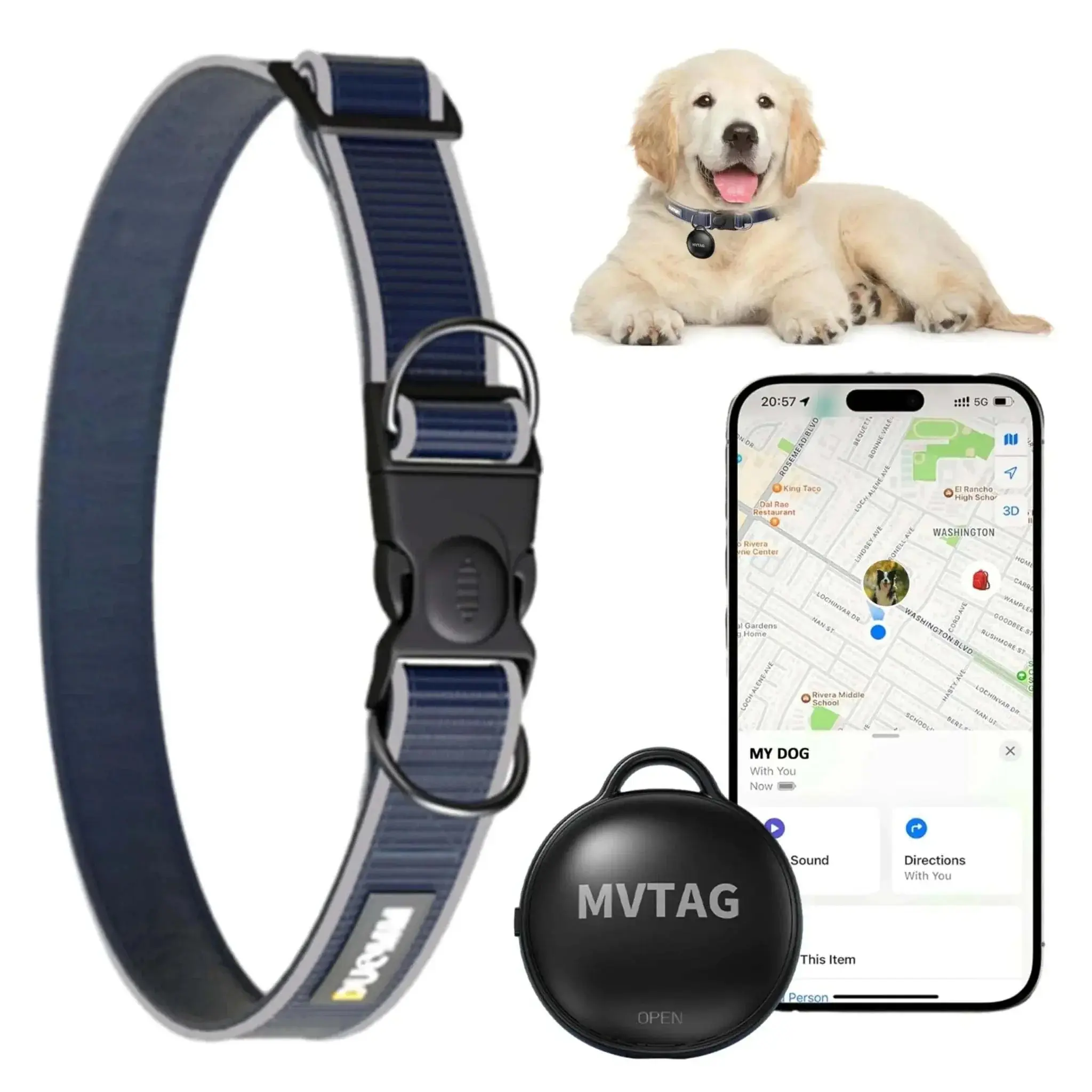 MV Tag Dog Collar with GPS Tracker MV Tag Dog Collar with GPS Tracker