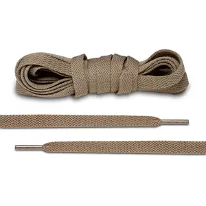 Lace Lab Mocha AJ1 Replacement Flat Shoelaces, Flat Laces For Athletic Shoes, Shoe Laces for AF1, Laces for Sneakers Footwear Comfort