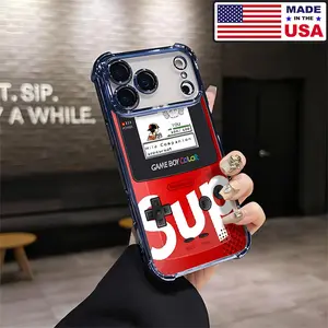 Retro Game Boy SUP Aesthetic Design Pattern Casing For iPhone 17 16 15 14 13 12 Samsung 22 23 24 25 Plus Pro Max Ultra Soft Silicon TPU Shockproof Protector Vintage Unique Fashion Mobile Phone Case