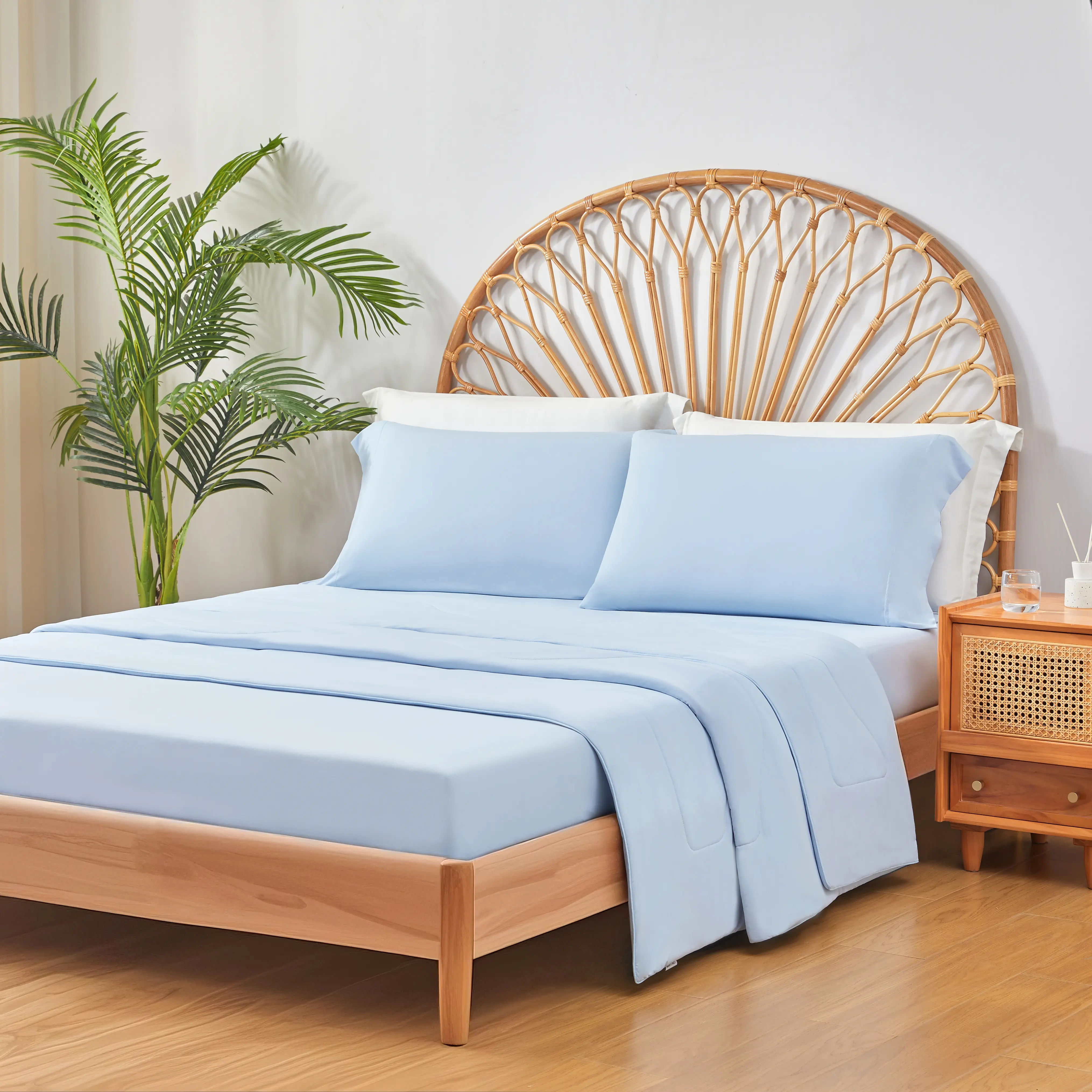 Cooling 3pc Sheet Set - Cold Touch Fabric for Night Sweats & Hot Sleepers, Soft Cooling Sheet, OEKO-TEX Certified