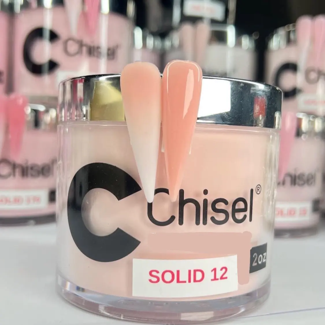 Chisel Acrylic Powder 2oz Solid 12 for Nail Art