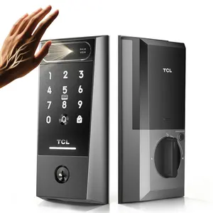 TCL Palm Vein Smart Lock, Palm Vein Recognition Keyless Entry with Built-in Doorbell, App Control, Auto Lock, Rechargeable Battery, for Home Security outdoorfun