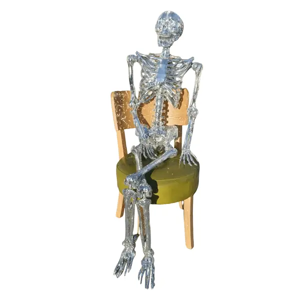 5FT Disco Skeleton Halloween Decoration