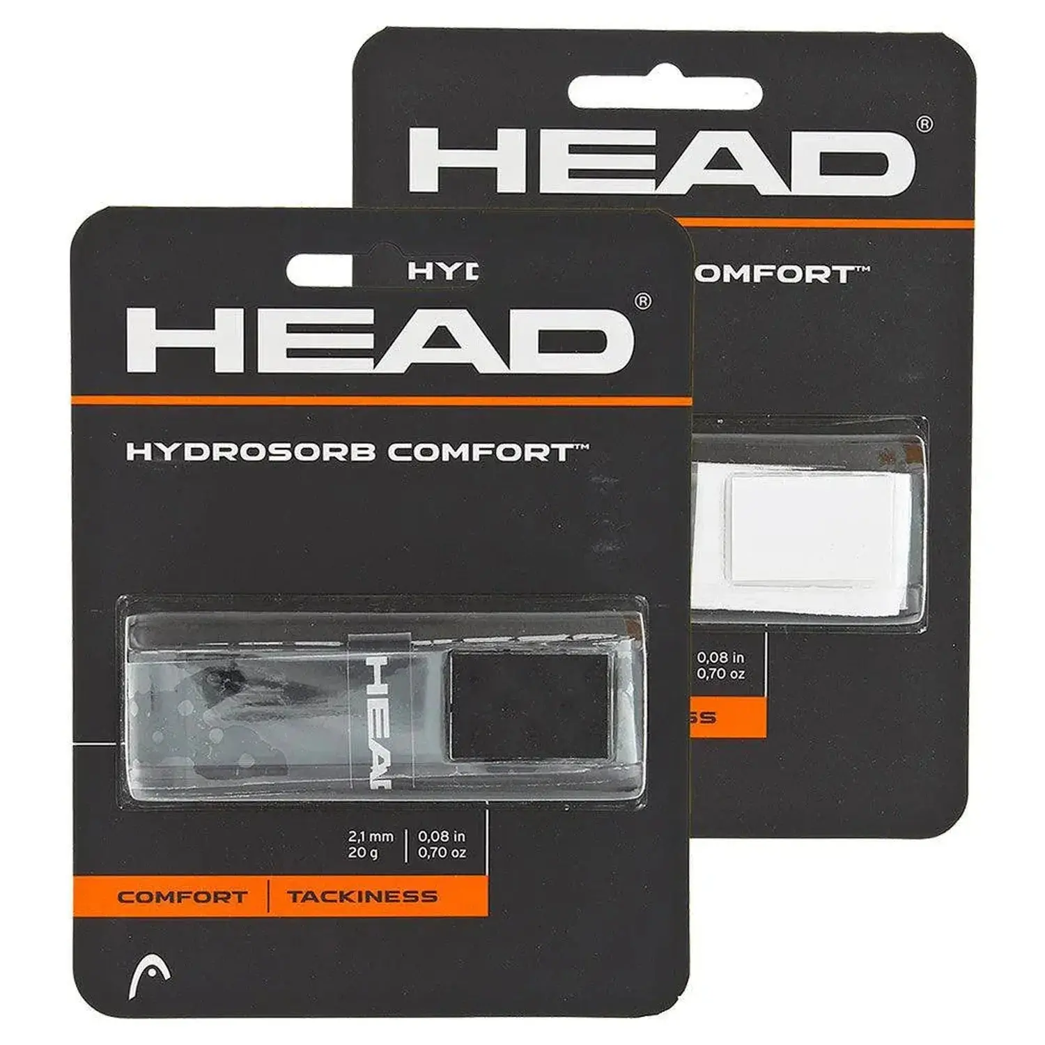 Hydrosorb Comfort Replacement Grip, Tacky and Thick 2.1mm Tennis Equipment for Rackets, Provides Shock Absorption and Cushioning for Athletes