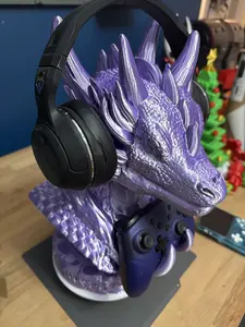 Mystical Dragon Gaming Station | Epic Dragon Stand for Gamers | Switch Display, Controller Holder, Fantasy Gift